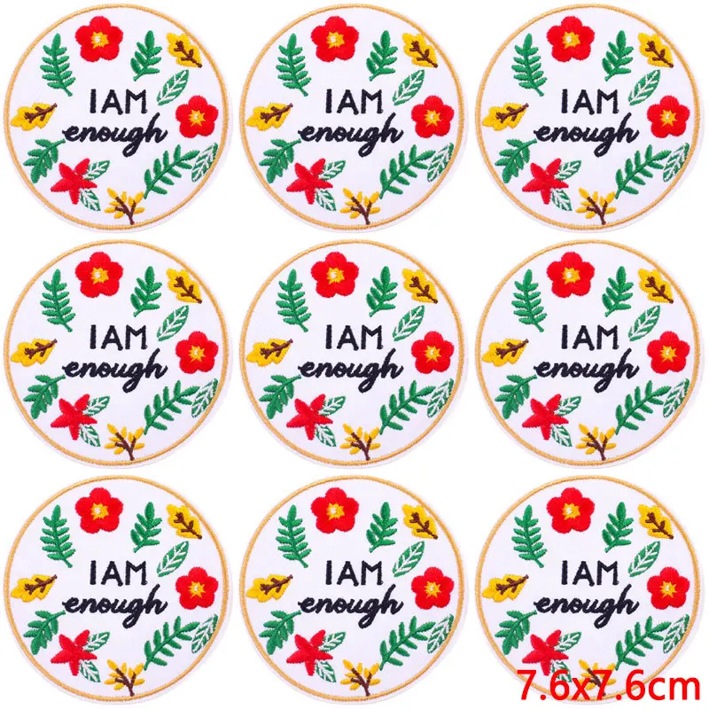 10 шт./партия нашивки с вышивкой надписью