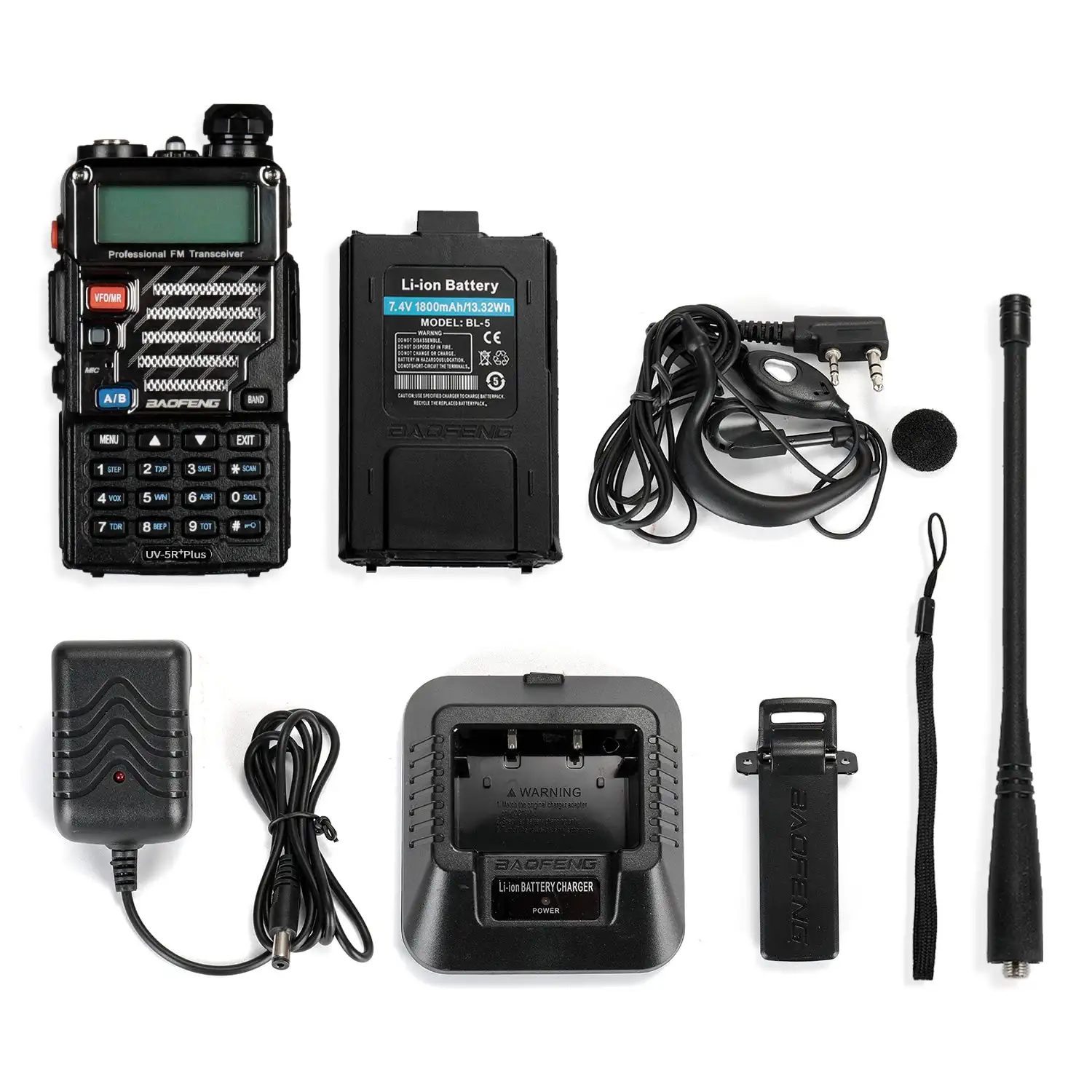 UV-5R Plus Baofeng Портативная UHFVHF двухдиапазонная любительская радиостанция UV-5R + Ручная рация 5 Вт двусторонняя радиостанция (art.: 3920cd6dca87c) - 3920cd6dca87c