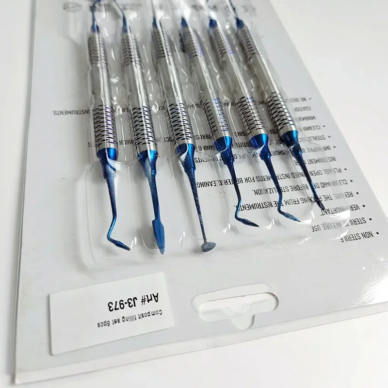 6 шт. стоматологическая композитная смола шпатель инструменты набор