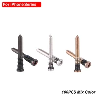 100pcs bottom dock screws for iphone 13 pro max 12 12 pro 12 pro max x xs max 5 6 6s 7 8p bottom pentalobe screws replacement