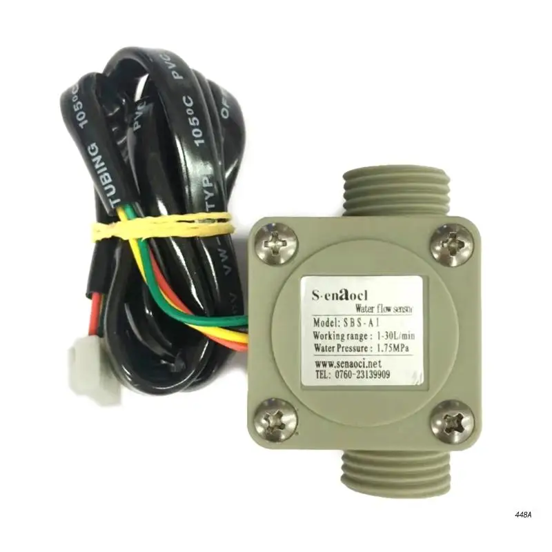 

32mm Flowmeter Counter DN15 1-30L/min Water Flow Sensor for chemical Industry