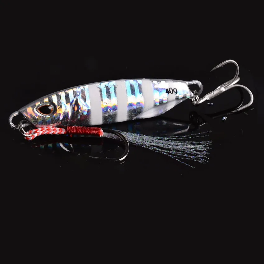 

1PCS Metal Spinner Jig Hard Bait 10g/15g/20g/30g/40g Saltwater Jigging Fishing Lure Laser Body Sinking Baits Carp Fishing Tackle