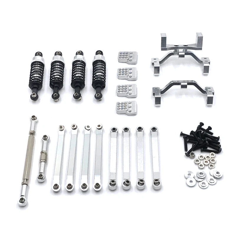 

Metal Steering Link Rod Pull Rod Mount Seat Shock Absorber Set for MN D90 MN-90 MN99S 1/12 RC Car Upgrade Parts