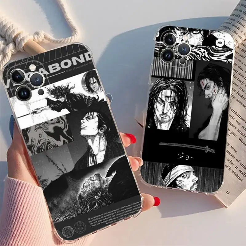 

Vagabond Manga Phone Case For iPhone XR X XS Max 14 13 Pro Max 11 12 Mini 6 7 8 plus SE 2020 Printing Cover