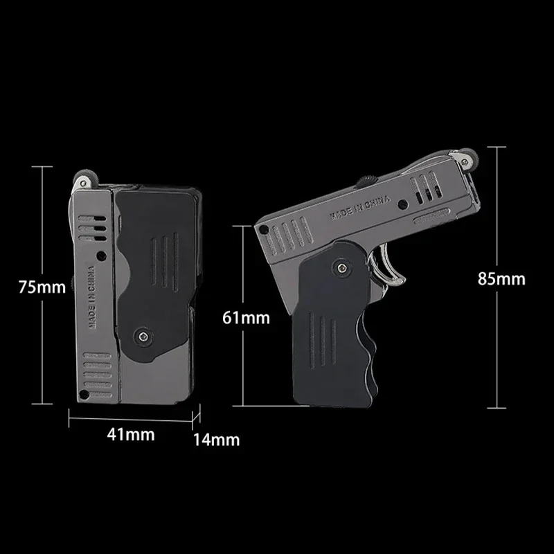 Креативная металлическая модель пистолета зажигалка бутановая газовая струя