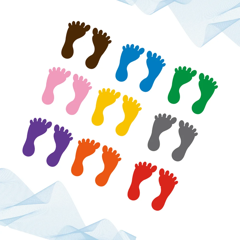

Stickers Floor Footprint Decals Foranti Sticker Bathroom Classroom Kids Decal Footprints Wall Small Feet Accents Ground Foot