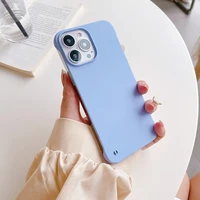 ultra thin cute colorful hard matte pc phone case for iphone 13 12 11 pro se xs max xr x 8 7 6 plus luxury rimless frosted cover