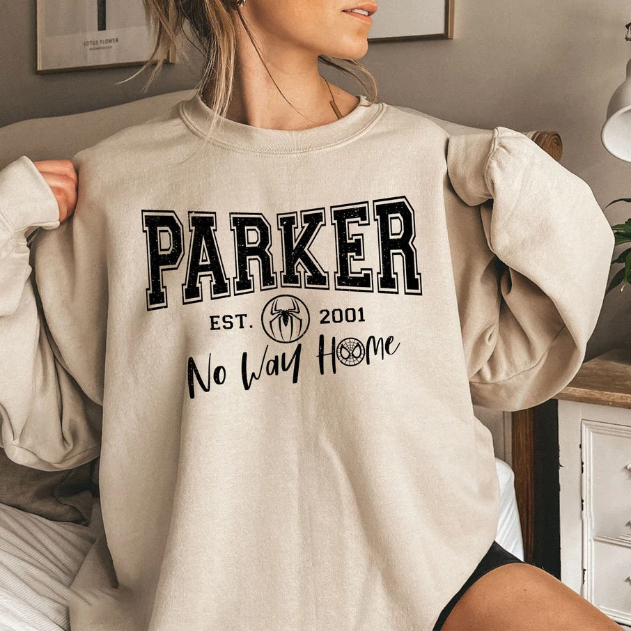 Толстовка No Way Home с супергероями толстовка Parker Est 2001 круглым вырезом в винтажном