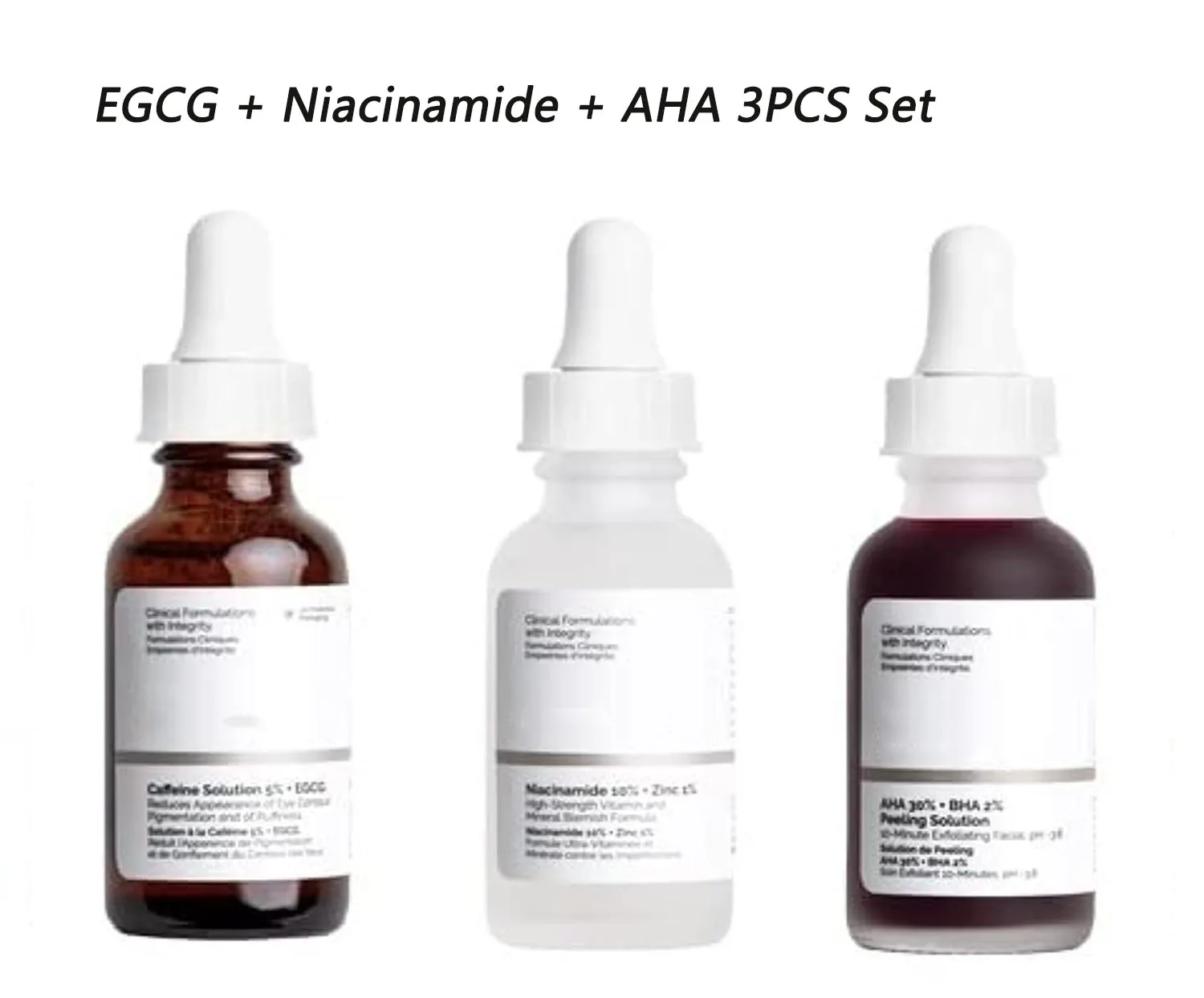 

EGCG+Niacinamide+AHA 30% BHA 2% Essence Suit Help Improve Roughness Refreshing Moisturizing And Shrinking Pores Skin Tightening