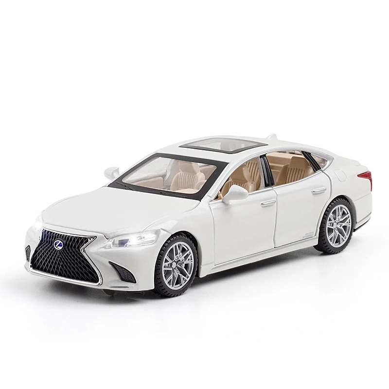 

1:32 LEXUS LS500H Diecasts Alloy Car Model Six Doors Can Open Metal Pull Back Vehicles Model Sound And Light Gift Toys For Kids