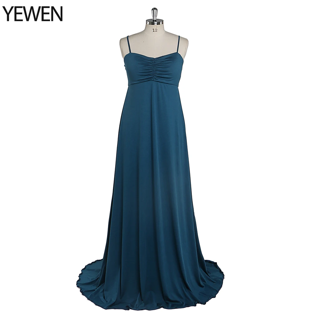 Elegant Women Sling Dress Elastic Fabric Simple Maxi Dresses Long Custom Color YEWEN