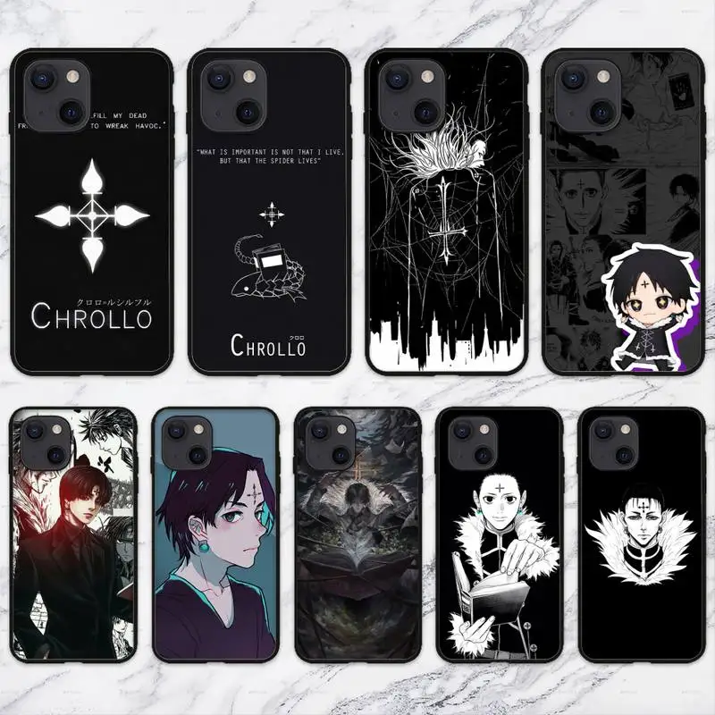Chrollo Lucilfer цепи HxH аниме чехол для телефона iPhone 11 12 Mini 13 Pro XS Max X 8 7 6s Plus 5 SE XR |