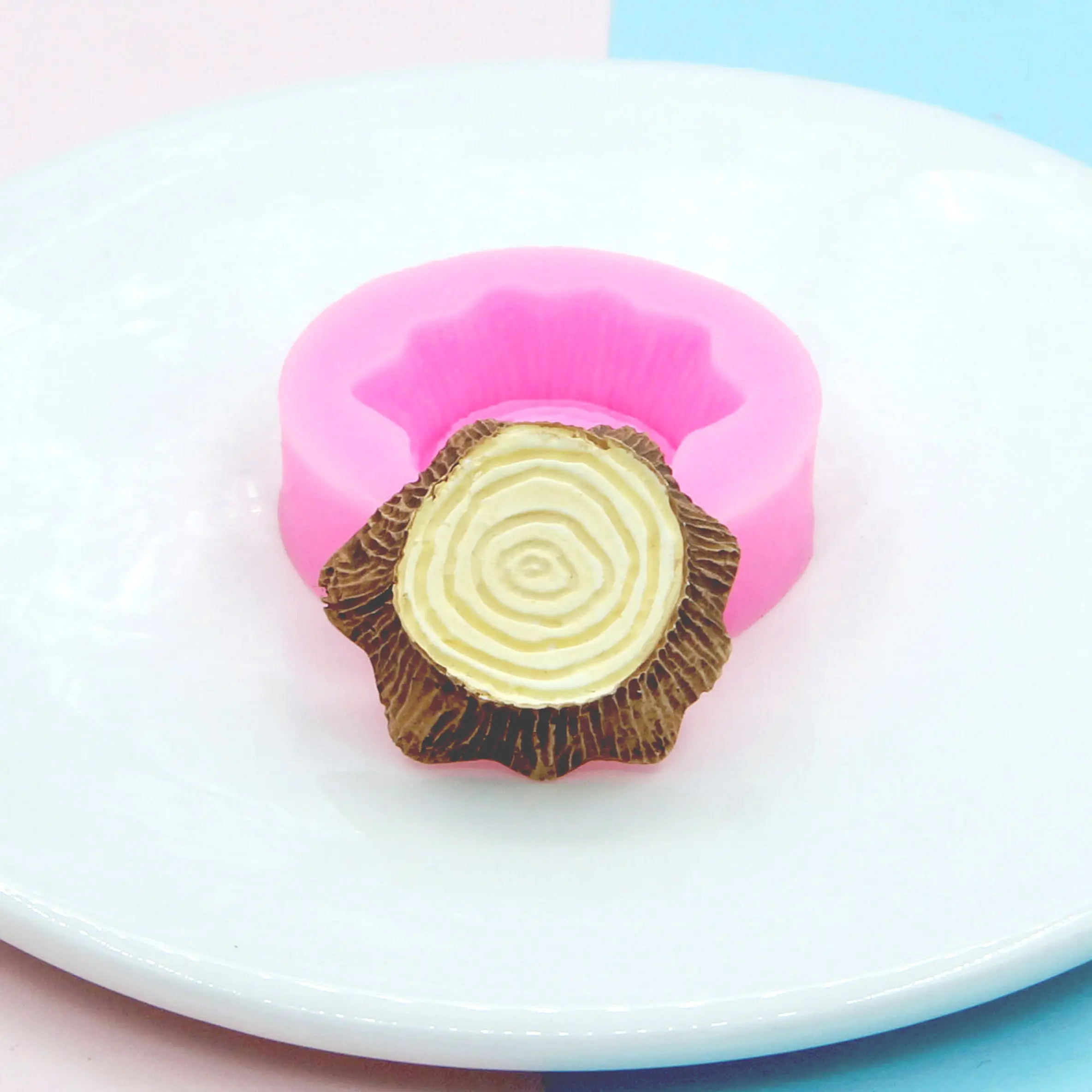 

Small Tree Stump Shape Fondant Chocolate Mold Silicone Molds Resin Tools Gumpaste Clay Mould Chocolate Decoration