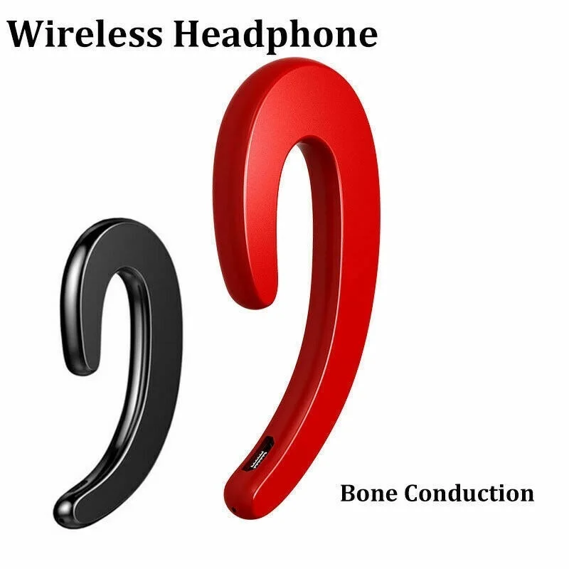 

FOR New Ear Bluetooth Bone Conduction Headphones Stereo Wireless Earphone Headset Data-mtsrclang