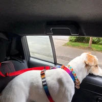 pet dog harness collar seatbelts safety pet car seat belt adjustable dog leash headrest restraint harnes strap for vehicle dog
