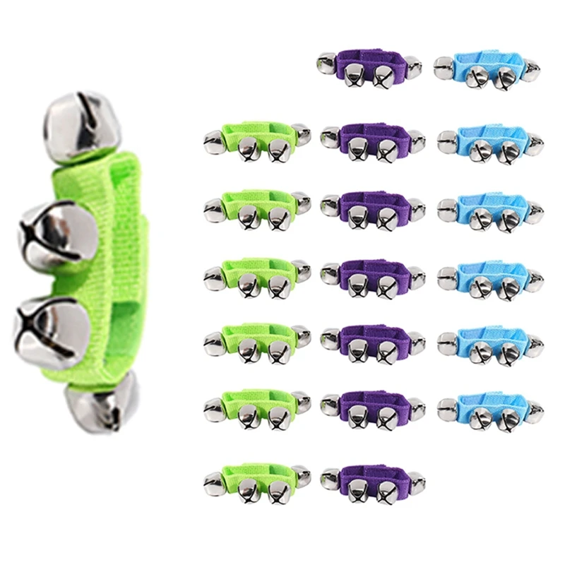 

40 Wrists With Jingle Bells Music Rhythm Toys Random Colors School Instruments