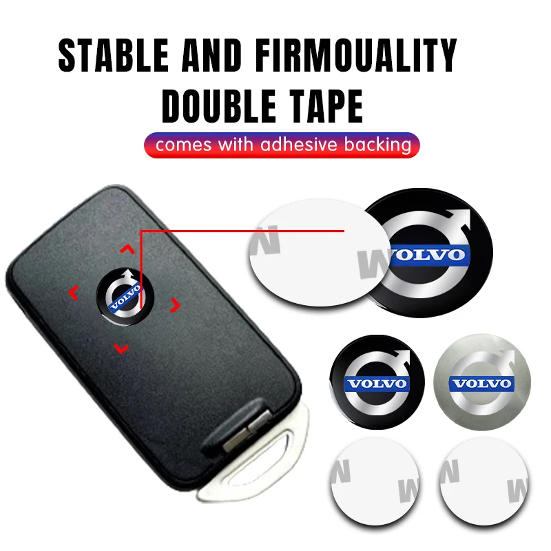 Эмблема ключа автомобиля наклейка с логотипом авто декоративные наклейки для Volvo