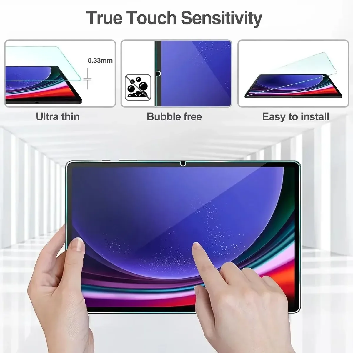Защитный экран 6 шт. для Samsung Galaxy Tab A9 Plus 11 дюймов 2023 Закаленное стекло HD Clear Film Tablet