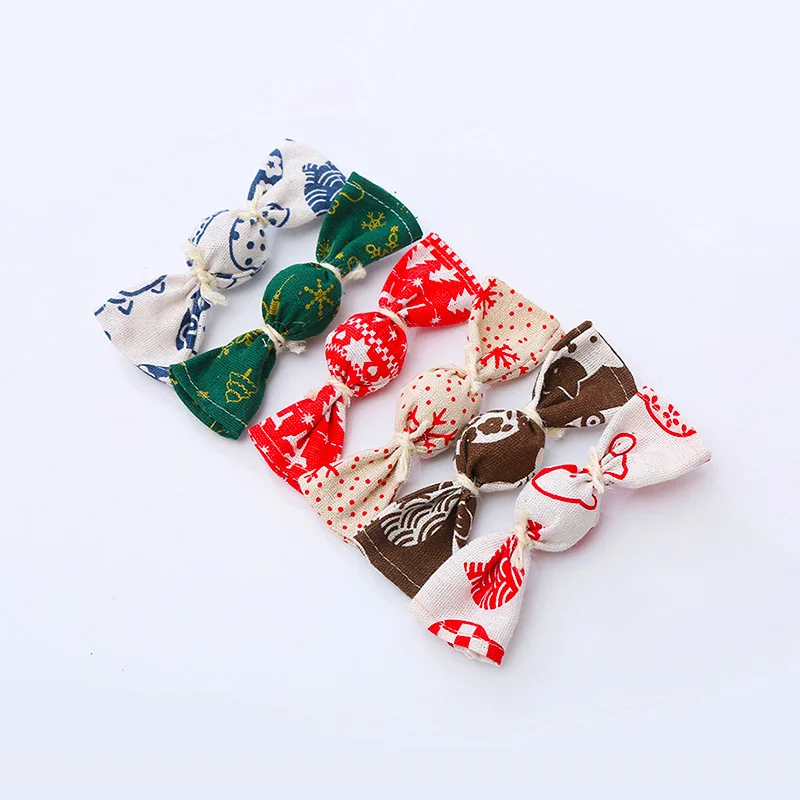 

Cat Mint Candy Bell Ball Toy Cute Swipe Rolling Christmas Bell Cloth Candy Shape Funny Kitten Interactive Japanese Toy