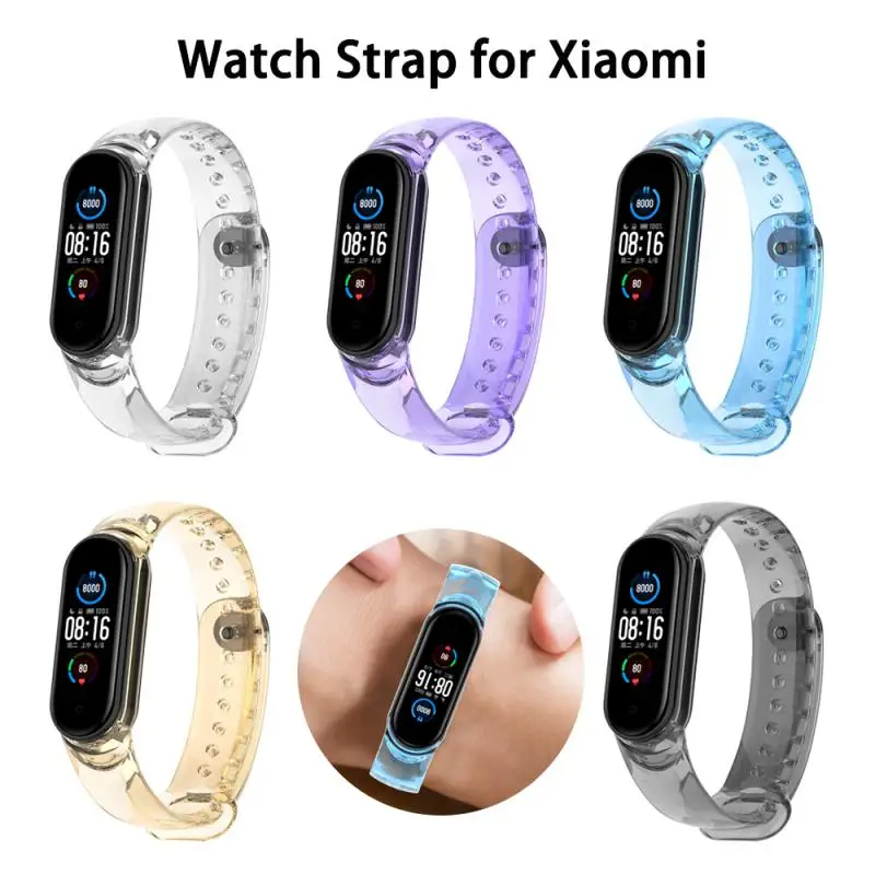 

Watch Strap For Xiaomi Mi Band Colorful Silicone Bracelet Wrist Straps Adjustable Replacement Watch Strap Smartwatch Accessories