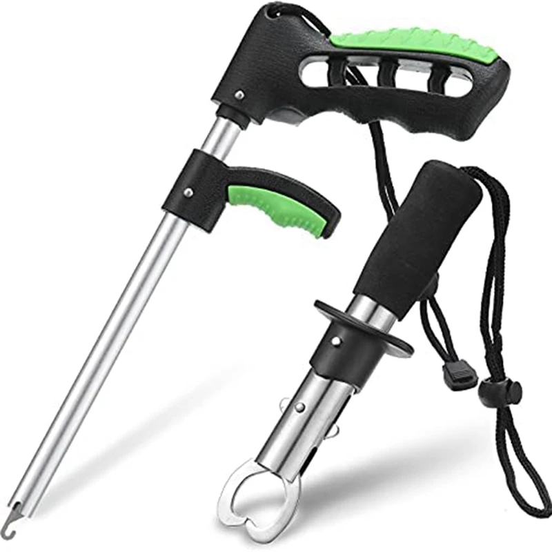 

Fish Hook Remover Extractor & Fish Lip Gripper,With Adjustable Lanyard,Extrusion Hook Tool&Fish Clip Spring,Fishing Tool