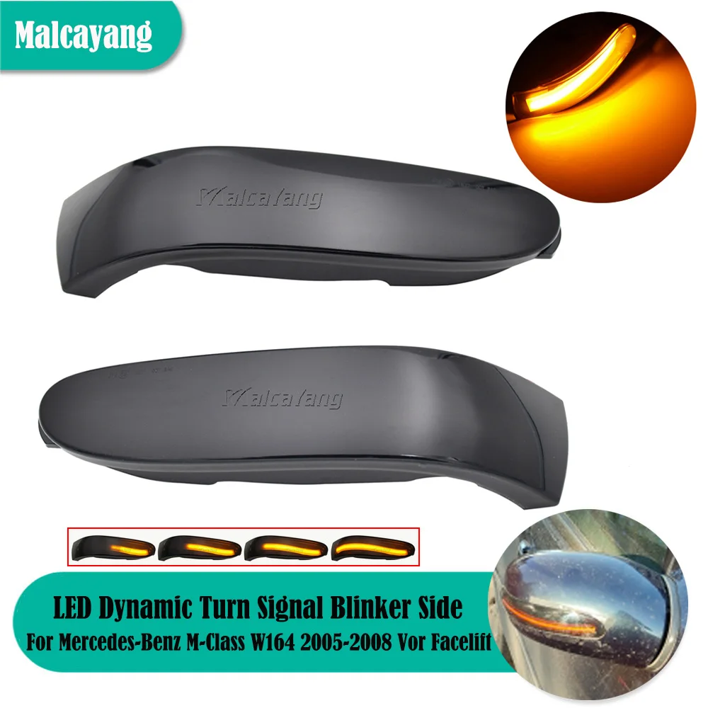 

Car Styling For Mercedes Benz M GL Class W164 X164 2005-2008 R Class W251 Dynamic Blinker Side Mirror Indicator Led Light