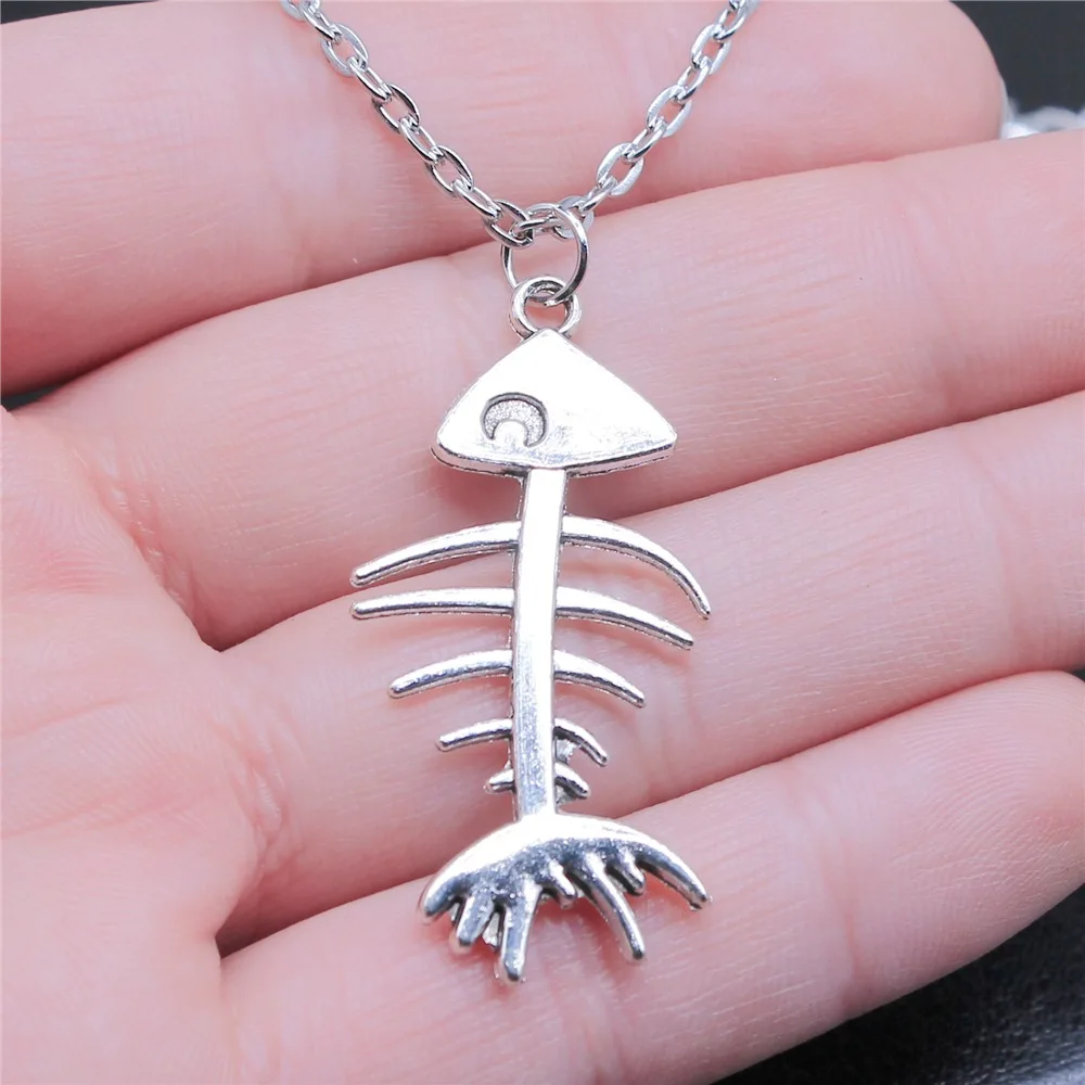 Прямая поставка, ожерелье под старину серебряного цвета 42x2 1 мм для женщин