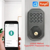 tuya smart door lock wifi electric key lock smart app digital code electronic door lock for locker home security mortise