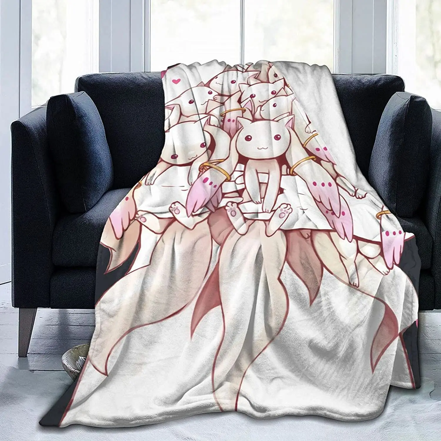 

Kyubey Fluffy Soft and Comfortable Blanket, Anime Warm Embrace of Sympathy