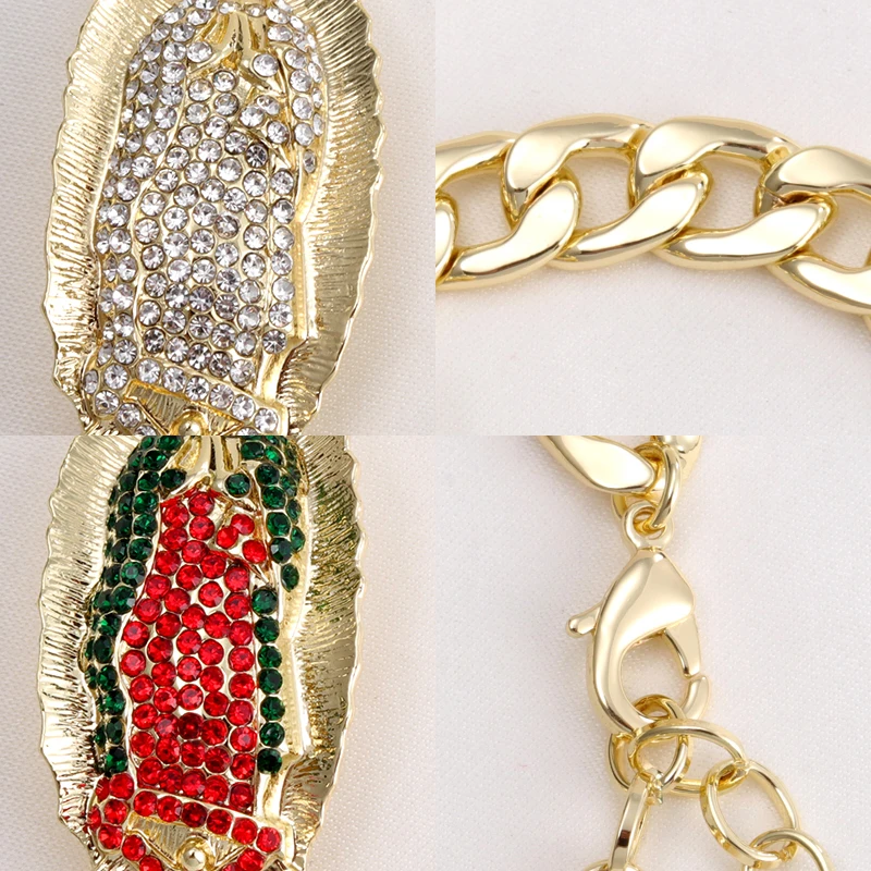 Новинка модные ювелирные изделия GrayBirds браслет с кристаллами религиозная Дева