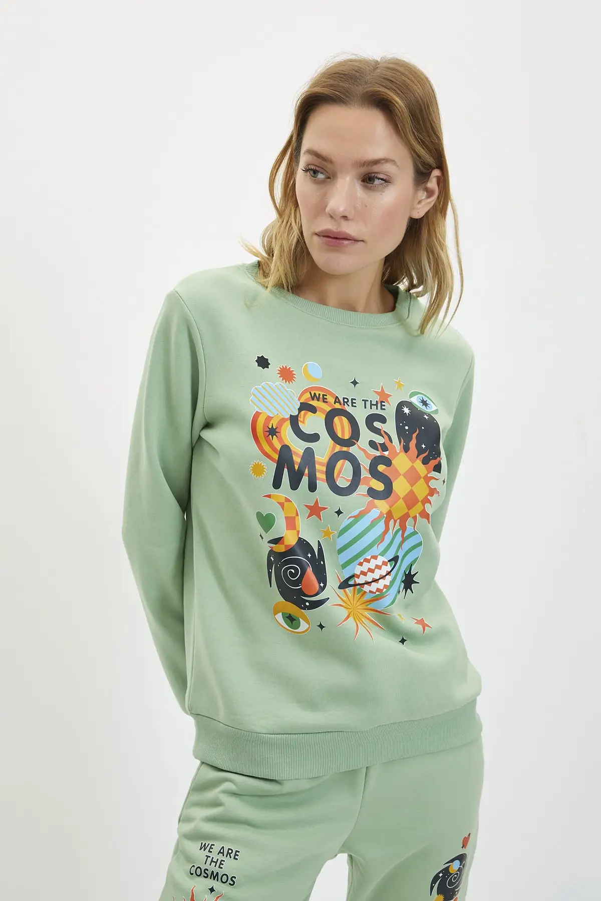 

Женская толстовка с принтом мяты, базовые вязаные толстовки, модные всесезонные новые дизайнерские пуловеры, флисовые толстовки