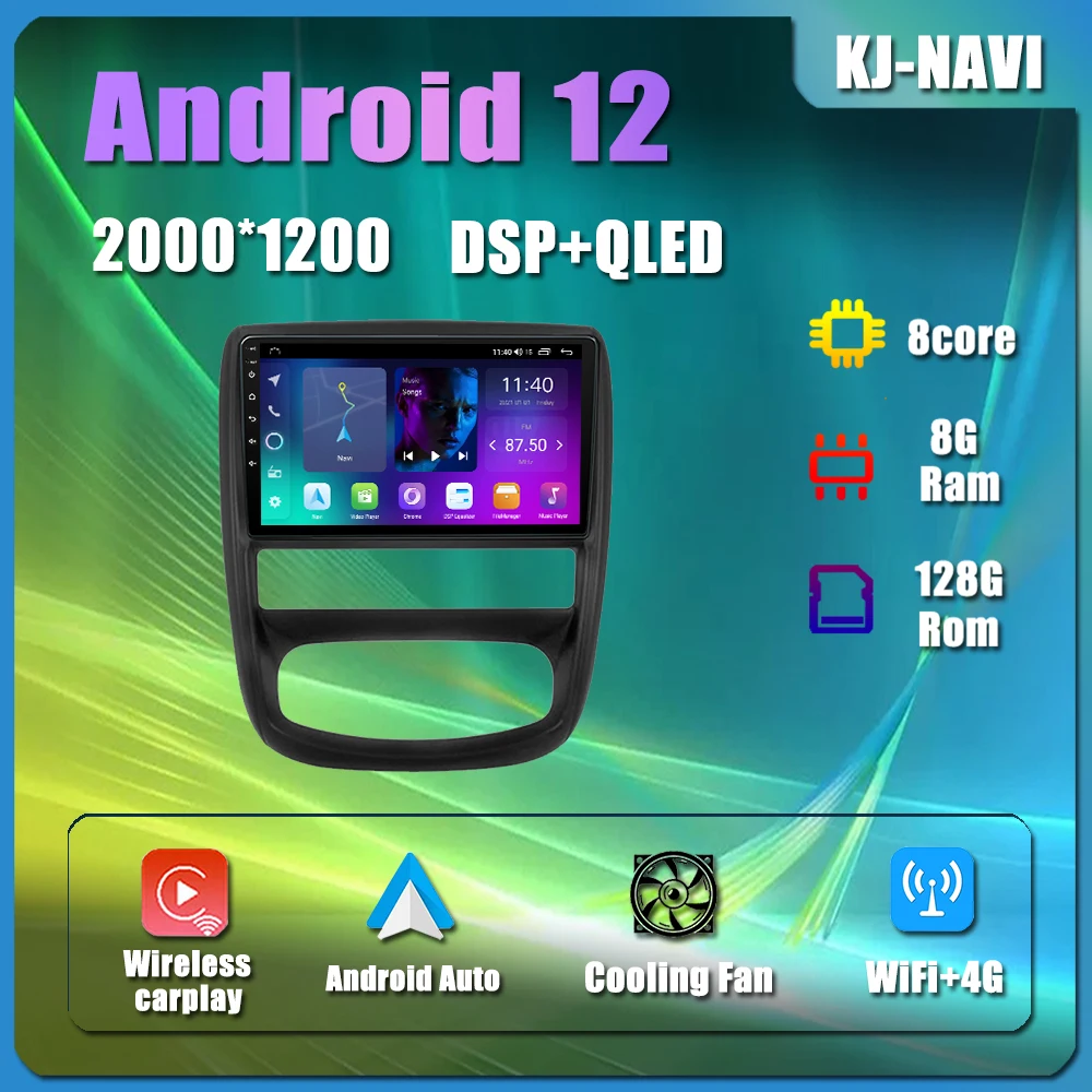 

For Renault Duster 1 2010 - 2015 For Nissan Terrano 2014 - 2020 Android 12 Car Player GPS Navigation Radio Multimedia 8-Core IPS