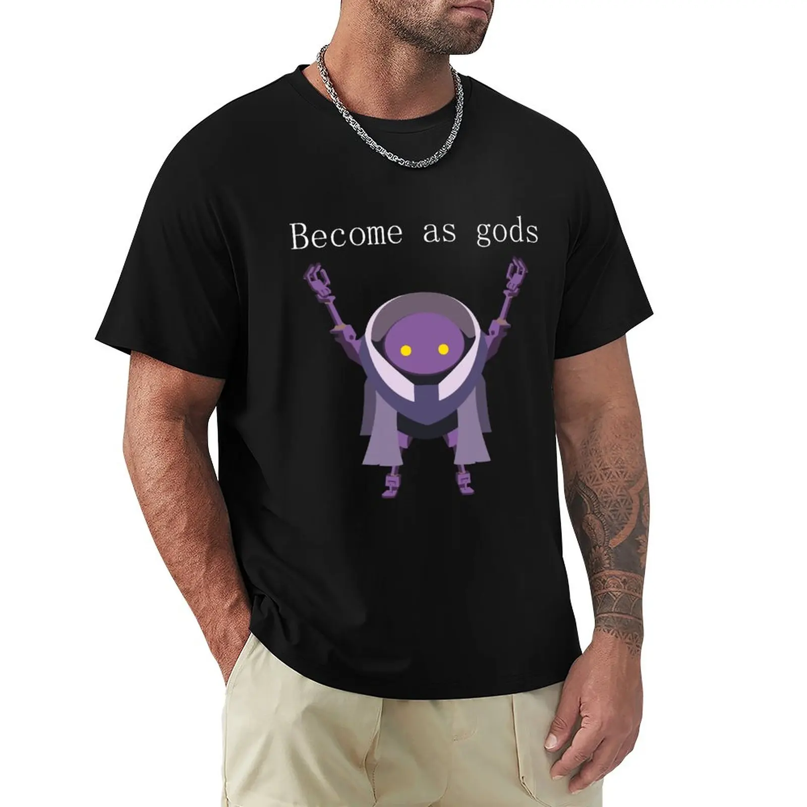 

Become As Gods - Nier Automata T-Shirt Oversized t-shirt Animal Print Shirt For Boys Plus Size T Shirts Men Clothings