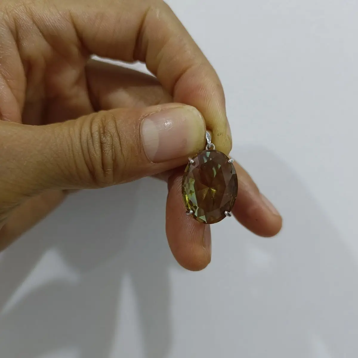 Турецкий султан камень из гидроглинозема разные цвета 925 серебра Большая