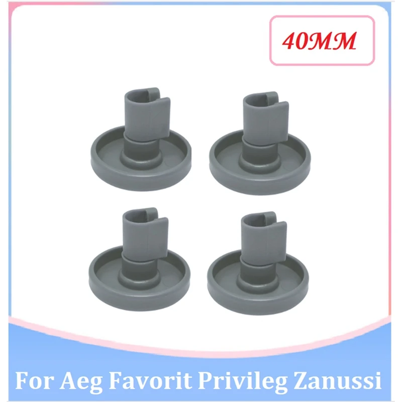 

4PCS Dishwasher Wheels Lower Basket Wheels Replacement For Aeg Favorit Privileg Zanussi Dishwasher Lower Basket Wheels