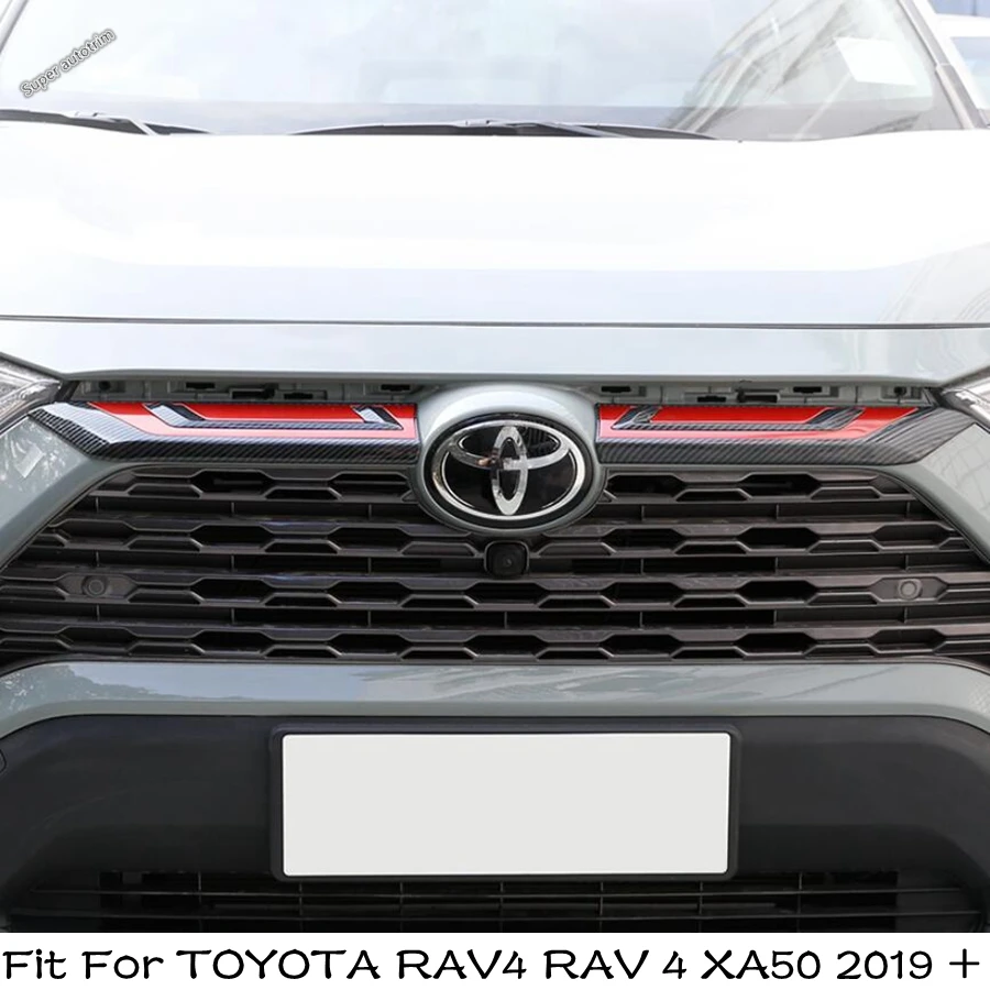 

Внешние аксессуары из АБС-пластика, подходят для TOYOTA RAV4 RAV 4 XA50 2019-2022, передний бампер двигателя автомобиля, решетка, гриль, крышка, отделка, мо...