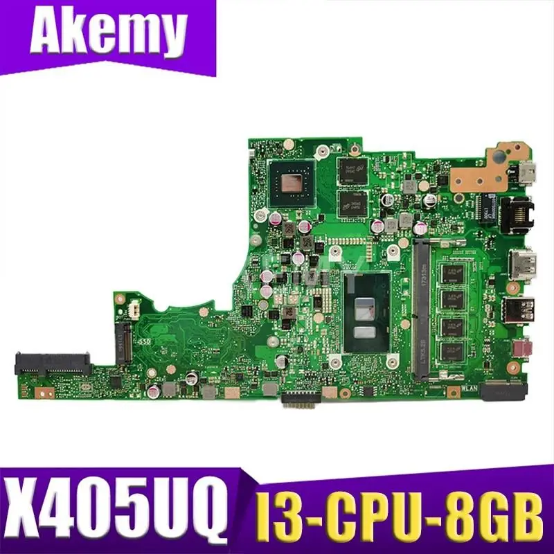 

Akemy X405UQ For ASUS X405U X405UN X405UR X405URR X405URP X405UQ X405UF Laotop Mainboard X405UQ Motherboard W/ I3-CPU 8GB RAM