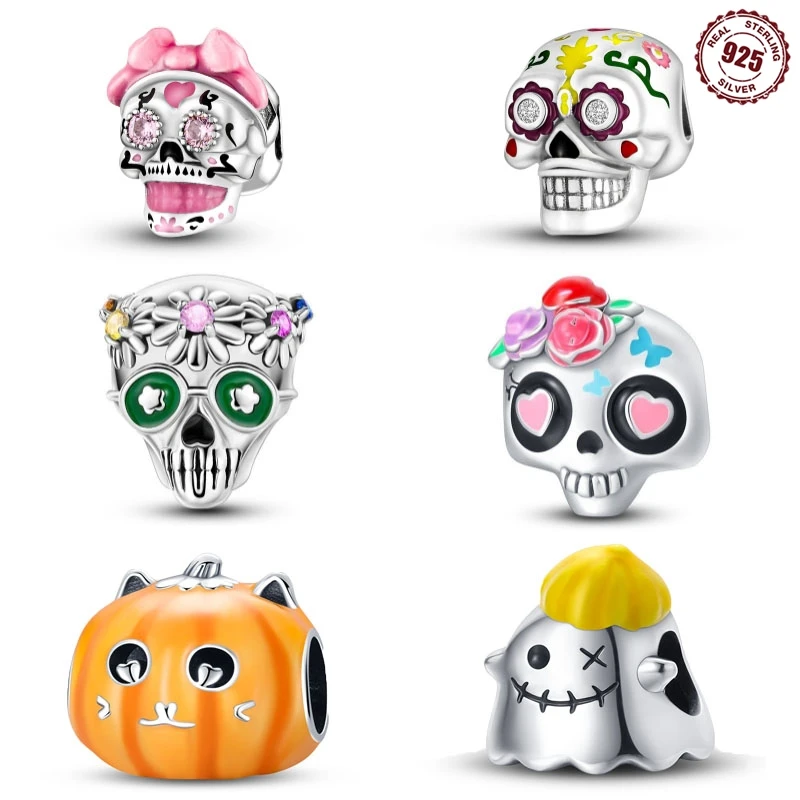 Новинка разноцветные бусины-подвески в виде тыквы для Хэллоуина