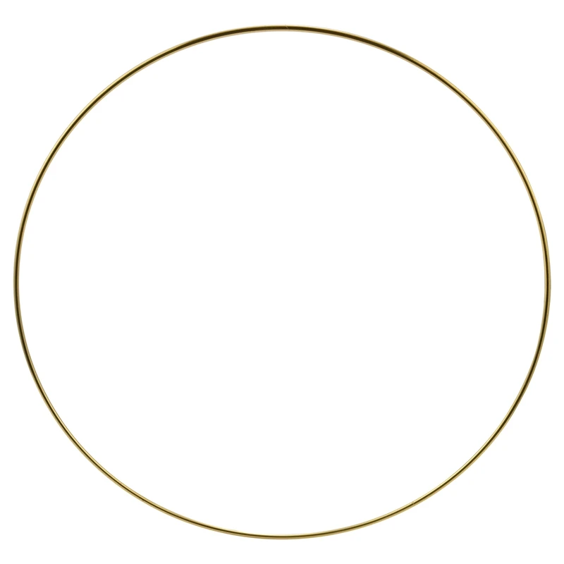 

5 Pack 14 Inch Large Metal Floral Hoop Wreath Macrame Gold Hoop Rings For DIY Wreath Decor, Dream Catcher And Macrame Wall Hangi