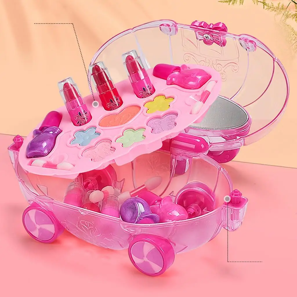 

14Pcs Cute Princess Kids Makeup Set Fun Cosmetics Accessories Play Washable