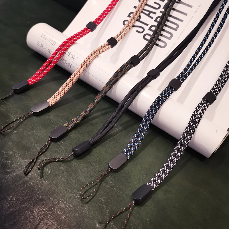 long and short braid phone lanyard necklace wrist strap for iphone huawei redmi xiaomi samsung camera gopro string holders free global shipping
