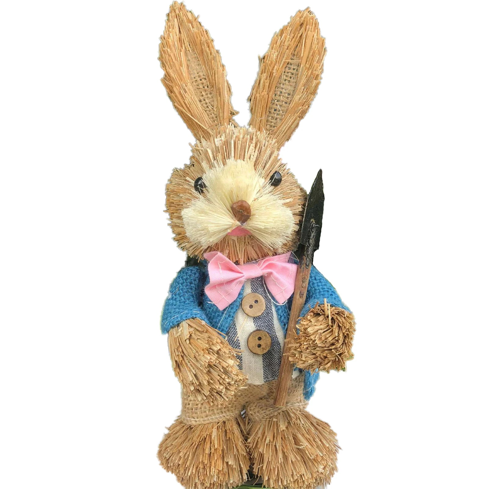 

Соломенный кролик ручной работы, креативная соломенная статуя кролика ручной работы TS1