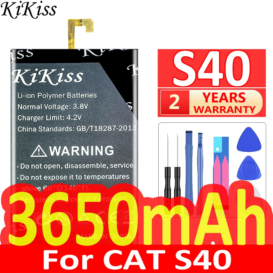 

3650mAh KiKiss Powerful Battery S 40 for Caterpillar CAT S40 458002-S40