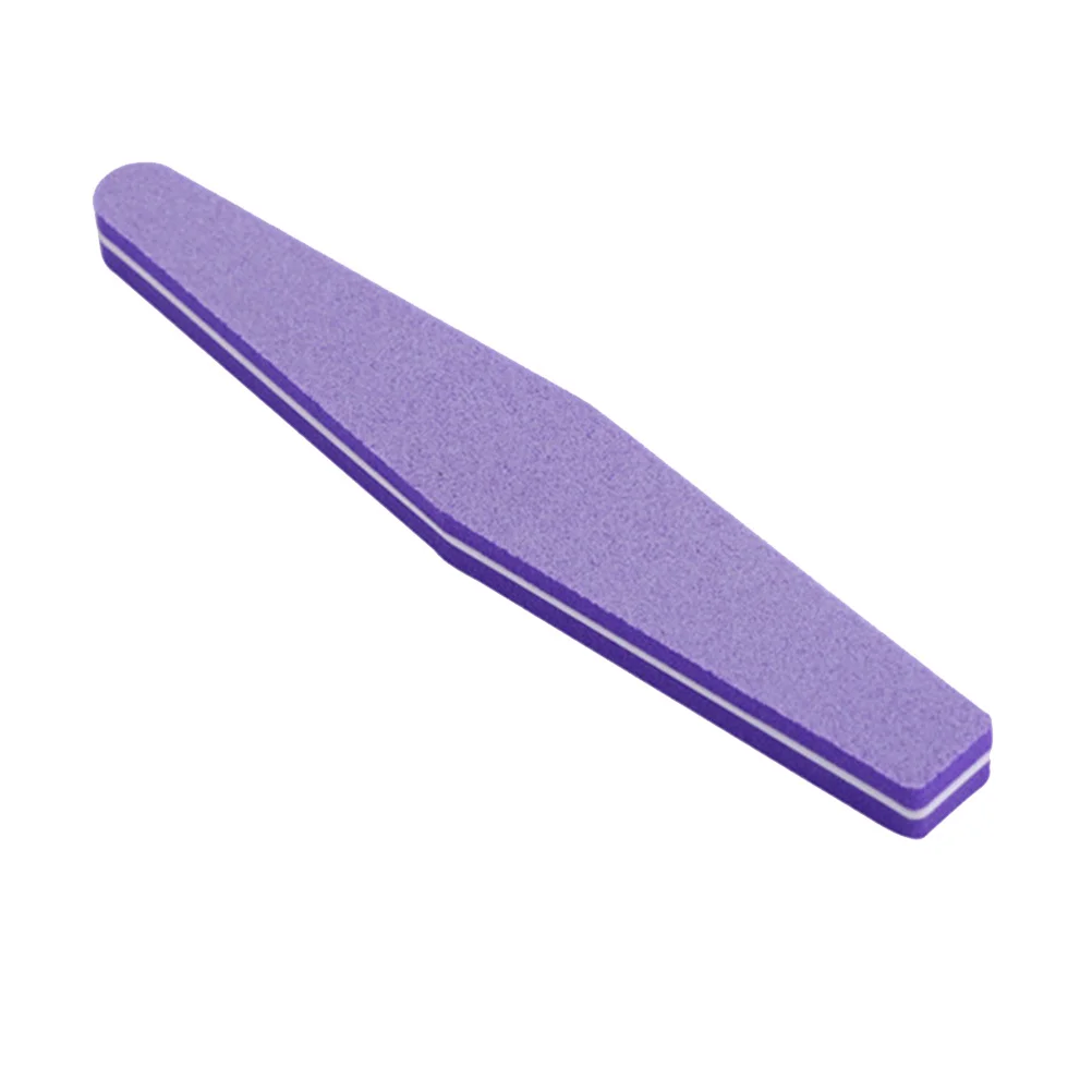 10 Pcs Buffing Block Natural Nails Double-sided File Large 17.8X2.9cm Purple Child images - 6