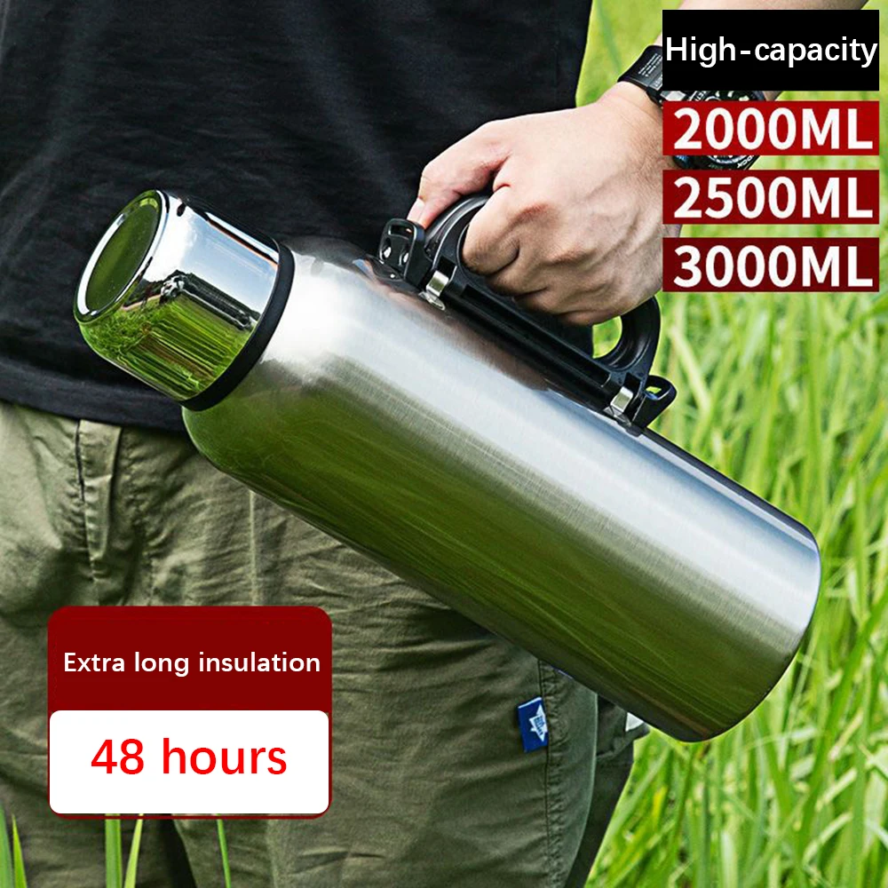 

316 Stainless Steel Thermal Vacuum Flask Display Large Capacity Insulated All Steel Thermos Tea Water Bottle Insulated Tumbler