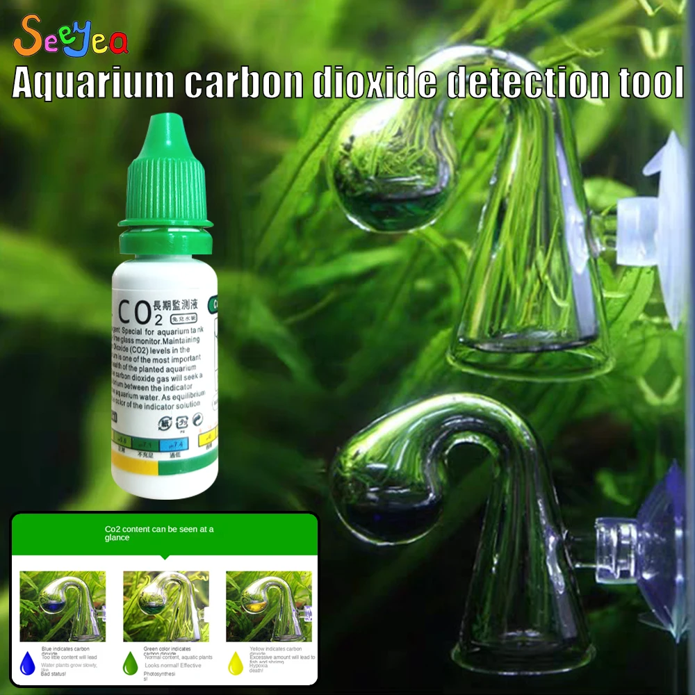 

Aquarium Co2 Concentration Detection Tool Note Glass Monitor Fish Tank Water Grass Tank Detector Spherical Aquarium Accessories