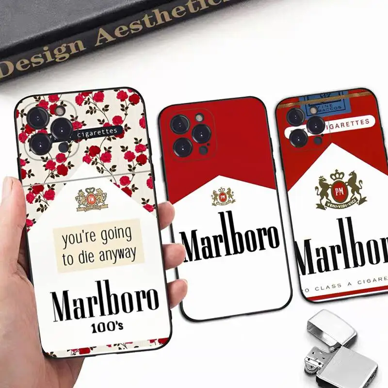 

Smoking Box Art Phone Case For iPhone 8 7 6 6S Plus X SE 2020 XR XS 14 11 12 13 Mini Pro Max Mobile Case