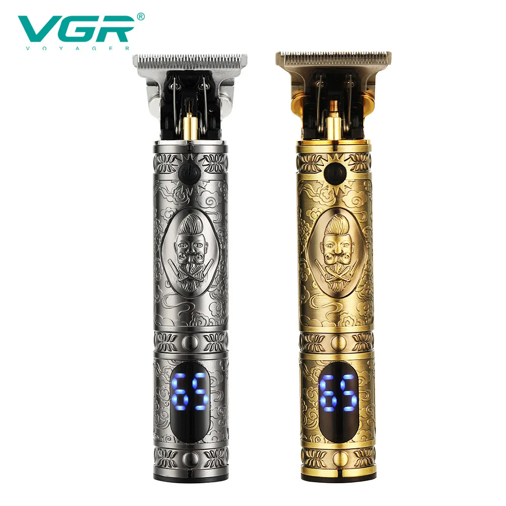 

VGR V-228 T9 Barber Hair Clipper Rechargeable Electric Trimmer Haircutting Buddha Head Electric Shaver LED Digital Display