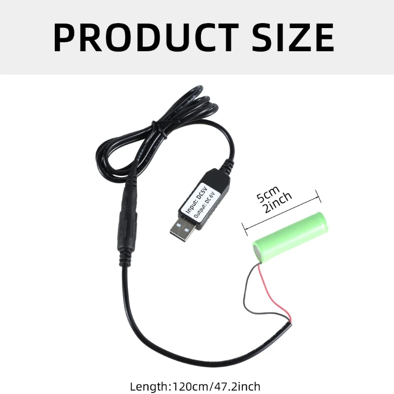 Новинка 2025 года USB-кабель питания от 5 В до 6 AA LR6 4 шт.