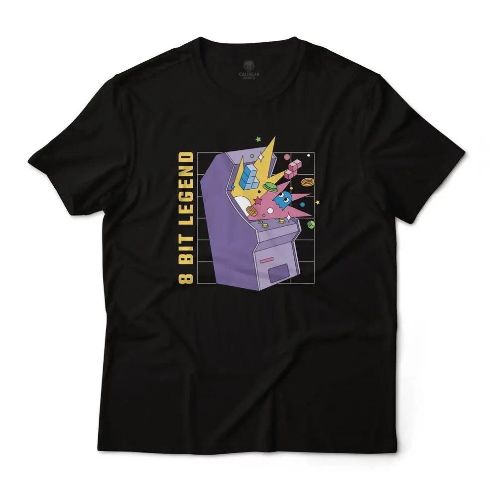 8-битная Ретро аркадная видеоигра художественная графическая футболка унисекс